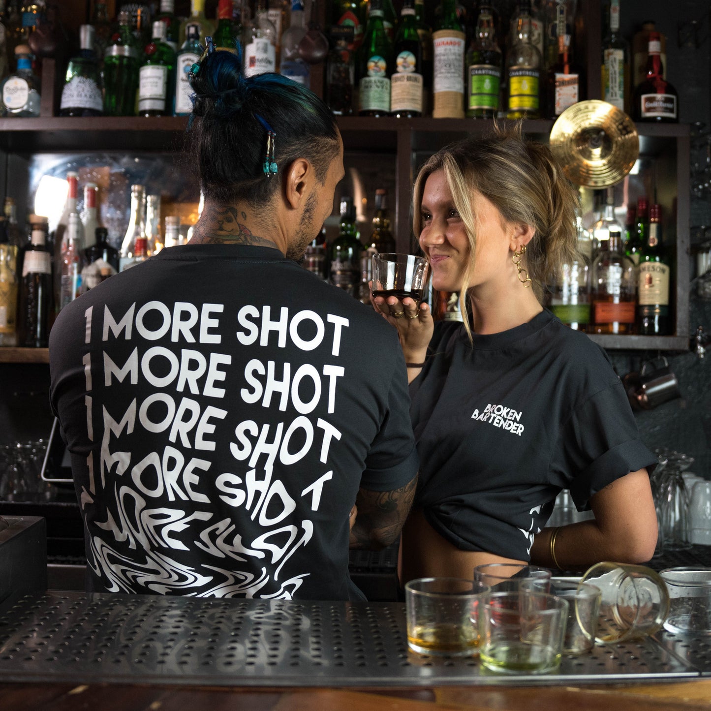 1 More Shot T-Shirt by Broken Bartender