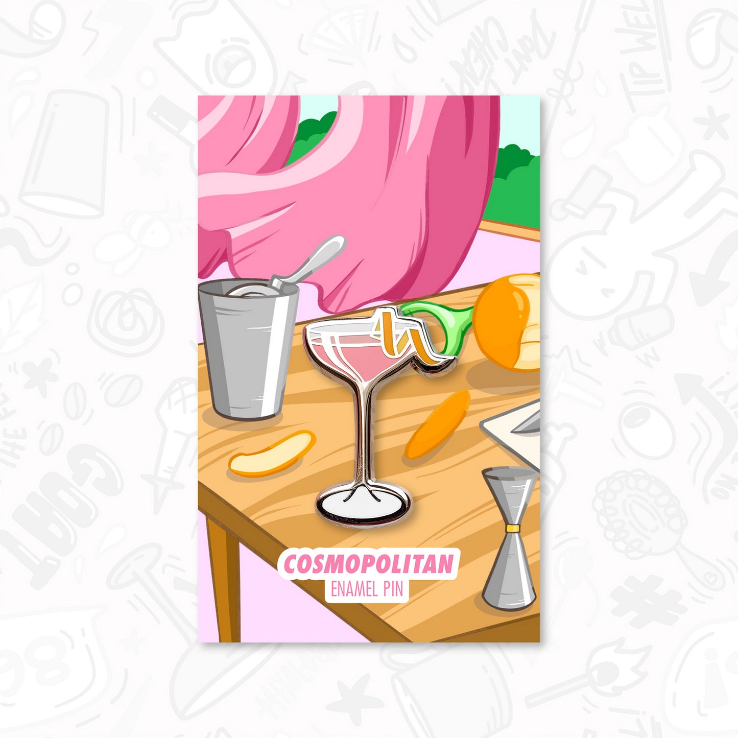 Cosmopolitan Pin