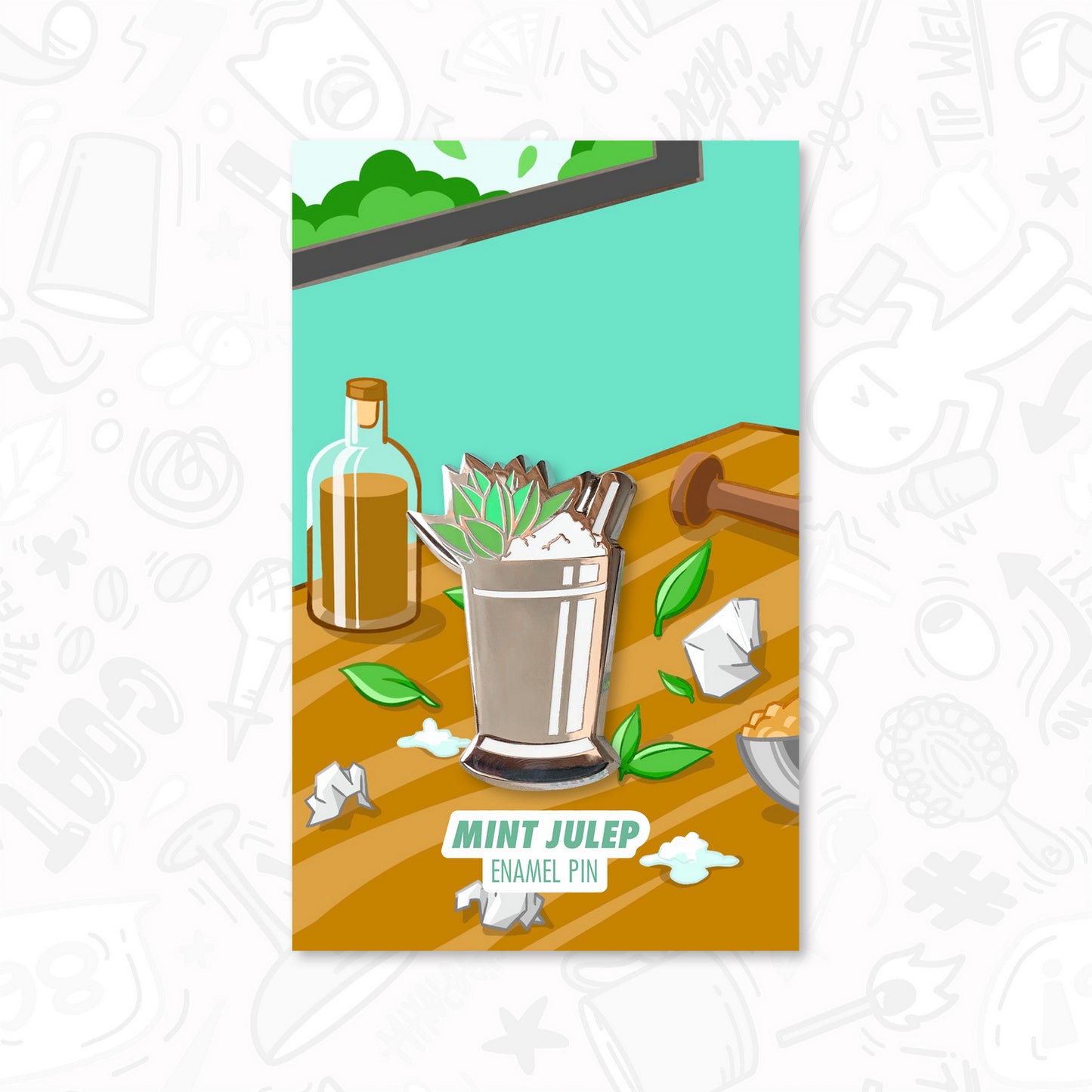 Mint Julep Pin