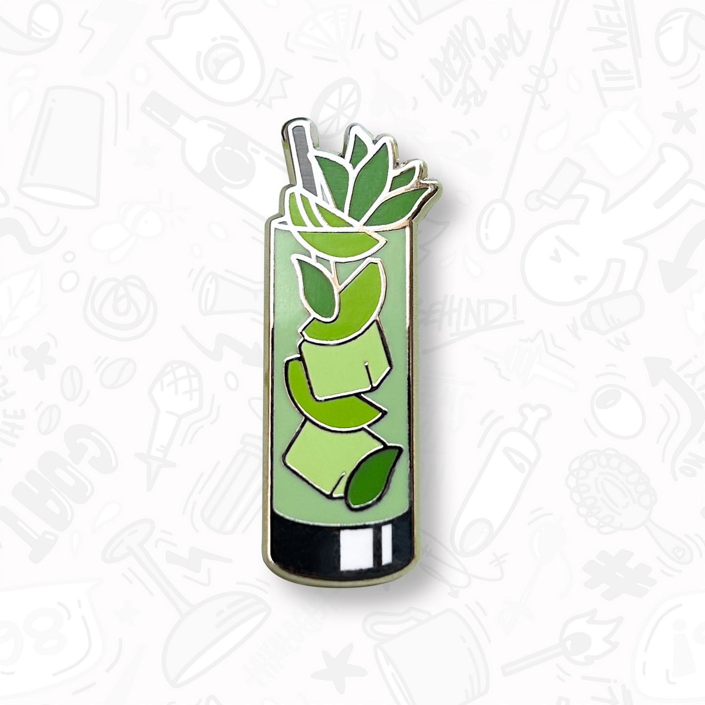 Mojito Cocktail Pin by Cocktail Critters