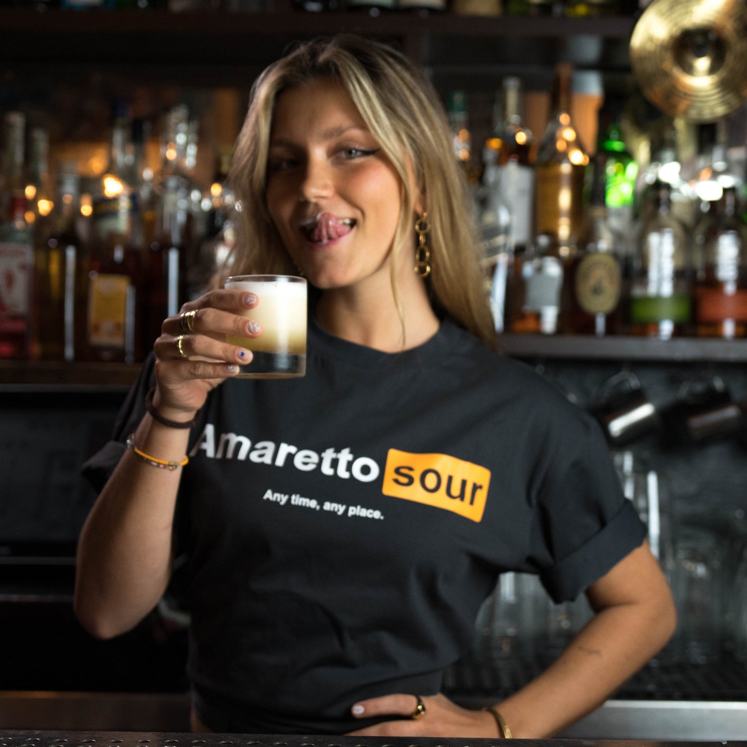 Amaretto Sour T-Shirt by Broken Bartender