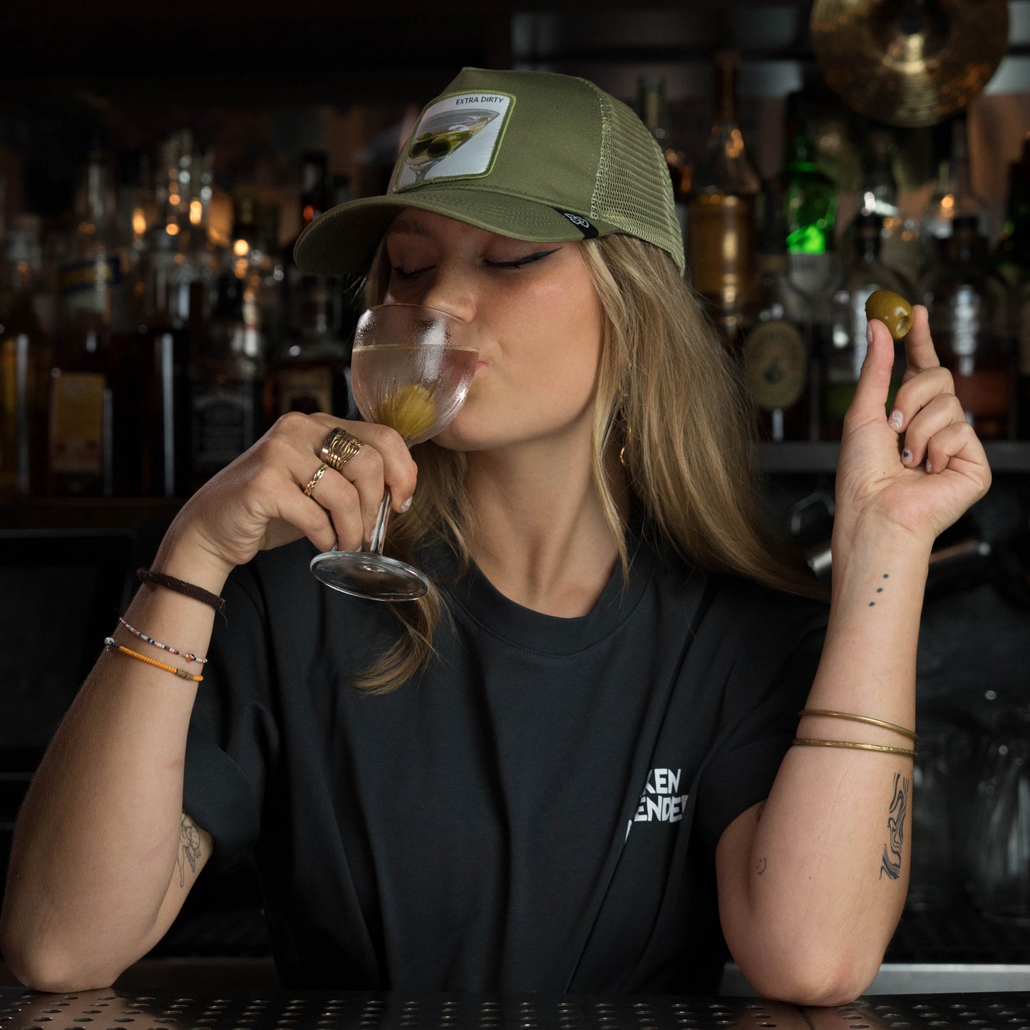 Extra Dirty Martini Hat by Broken Bartender