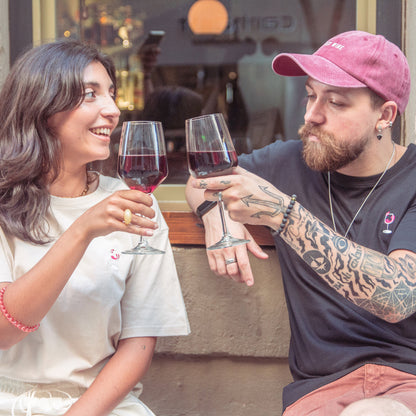 Red Wine Dad Hat by Cocktail Critters