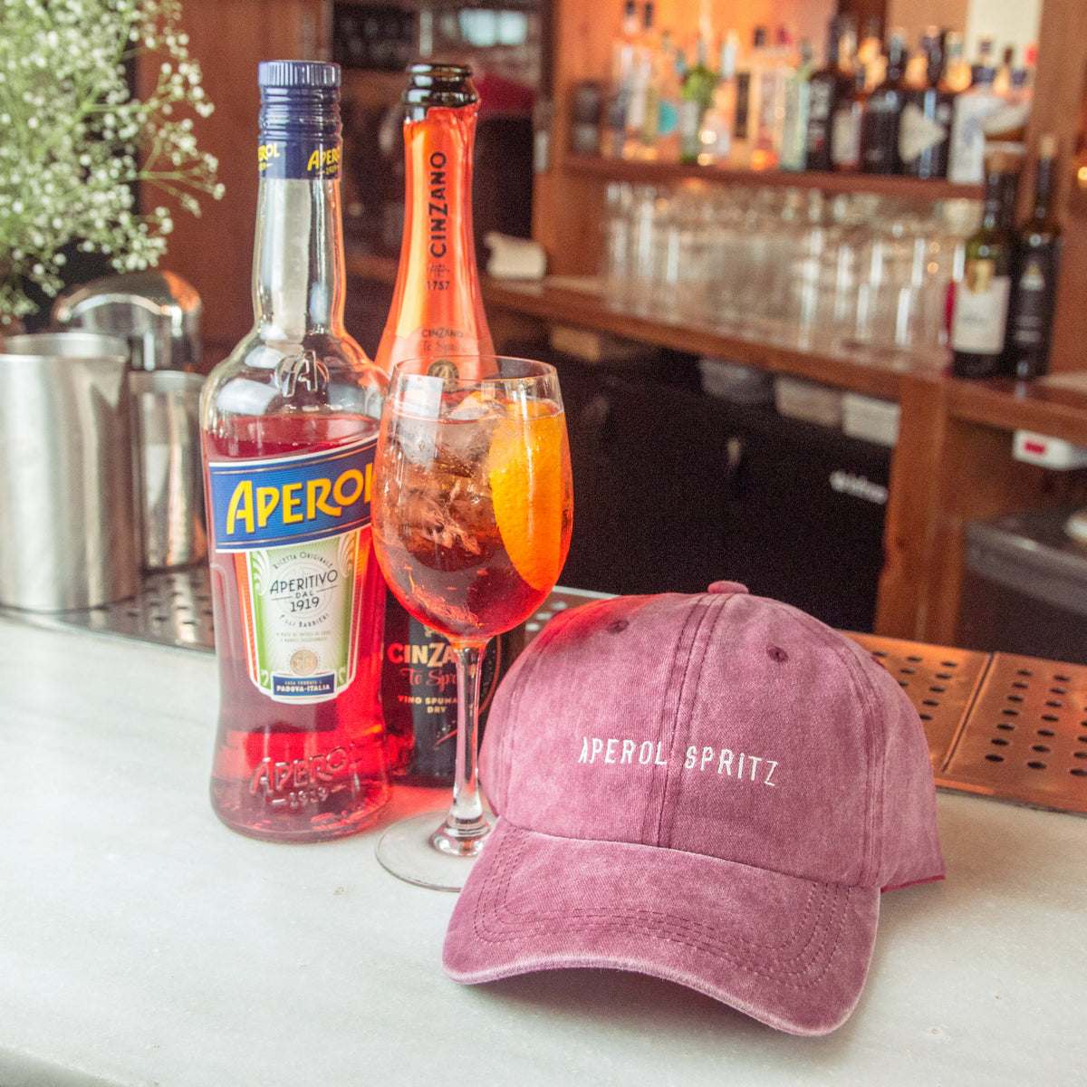 Aperol Spritz Dad Hat by Cocktail Critters