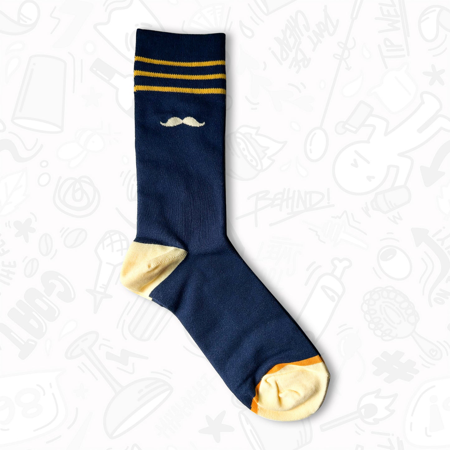 Mustachio Socks — Kevin Kos
