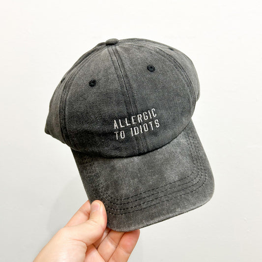 Allergic To Idiots Dad Hat