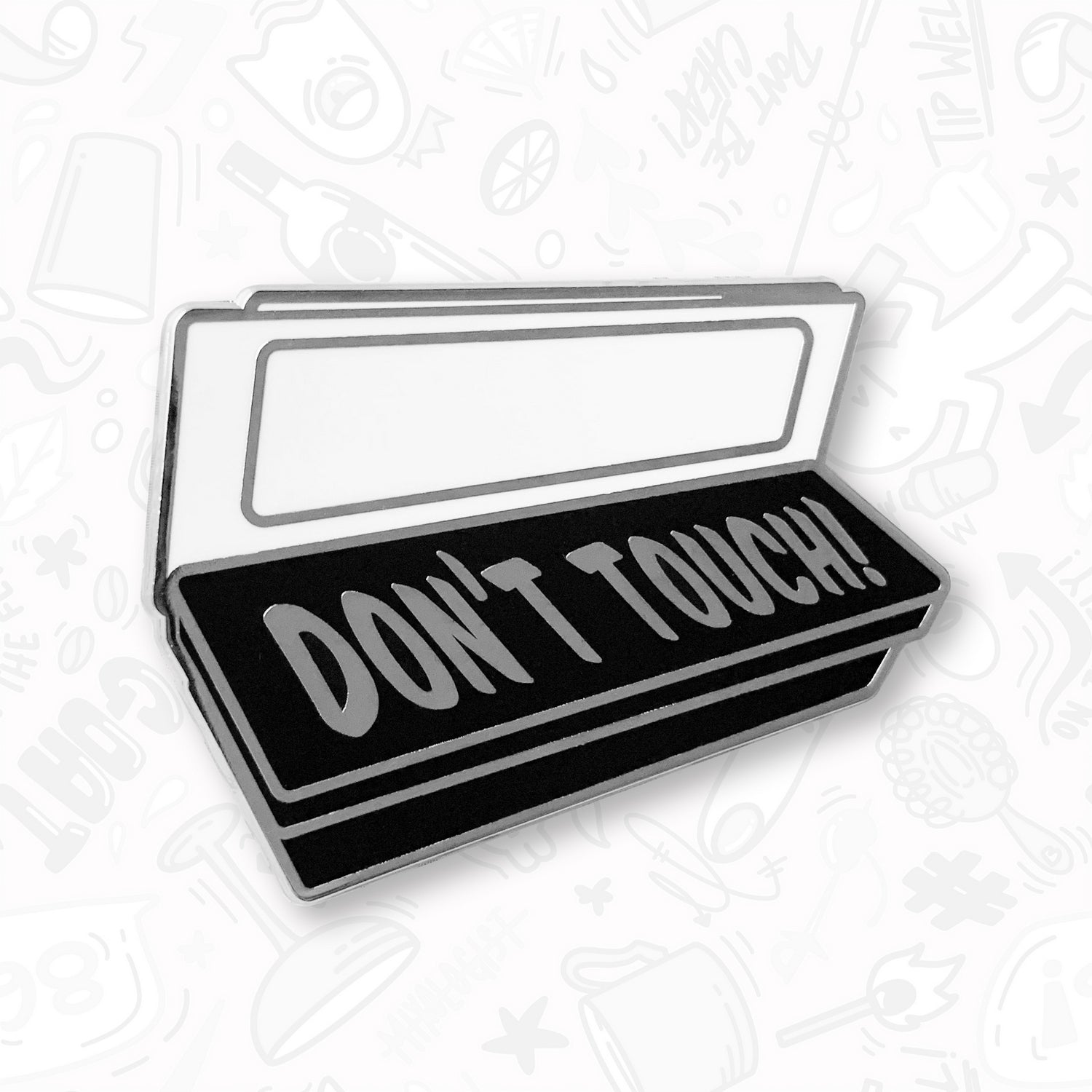 Don't Touch My Mise En Place Bartender Pin by Broken Bartender