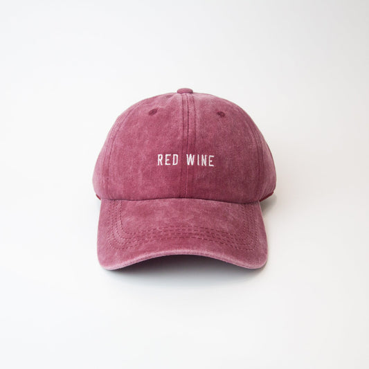 Red Wine Dad Hat by Cocktail Critters