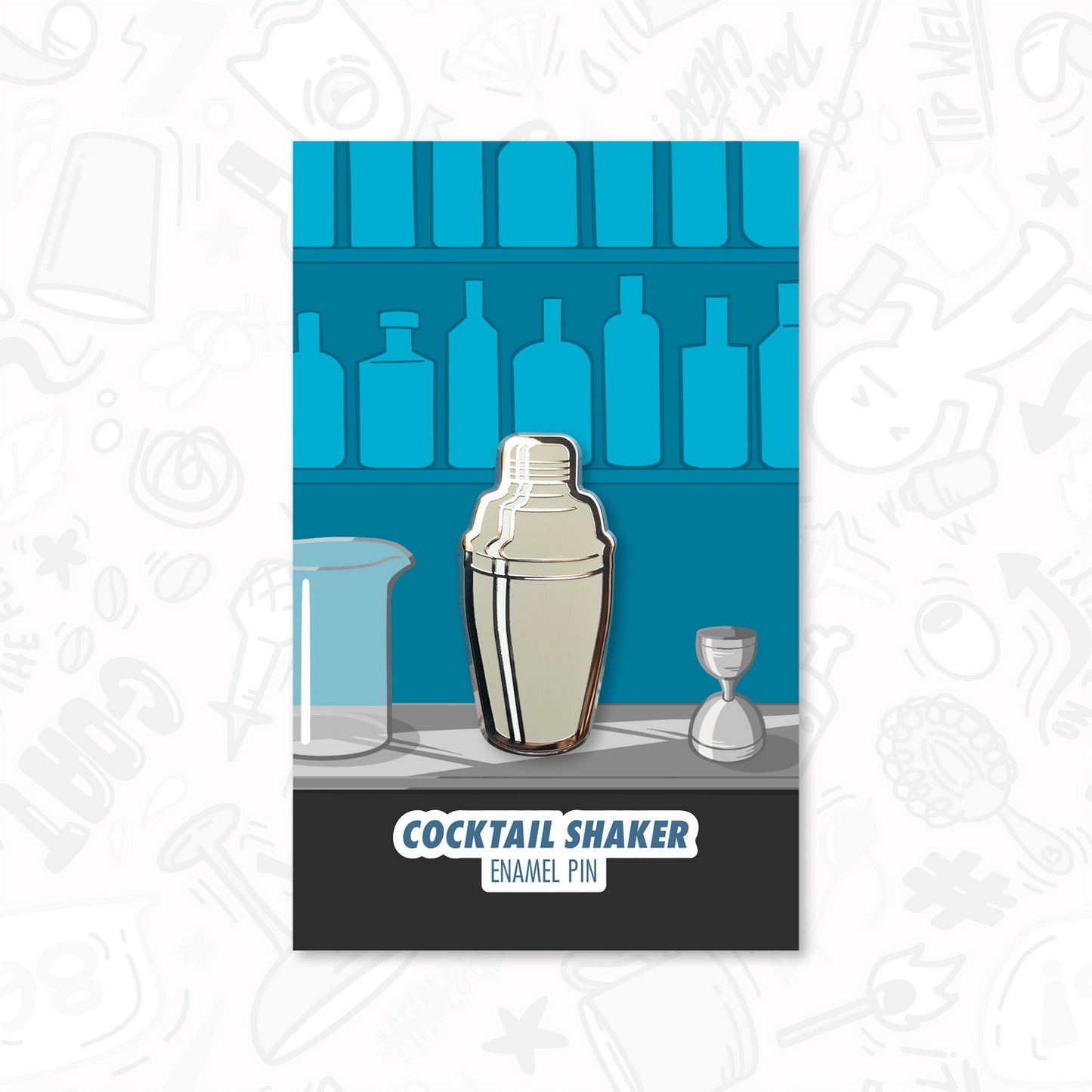 Cocktail Shaker Pin