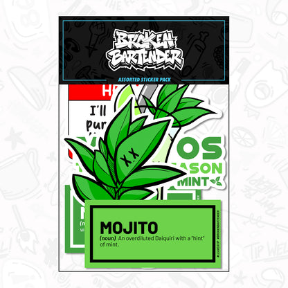 Mojito Sticker Pack by Broken Bartender